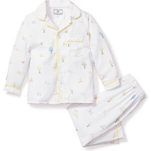 Petite Plume Unisex Flame Resistant Chemical Free Easter Gardens Pajama Set 14